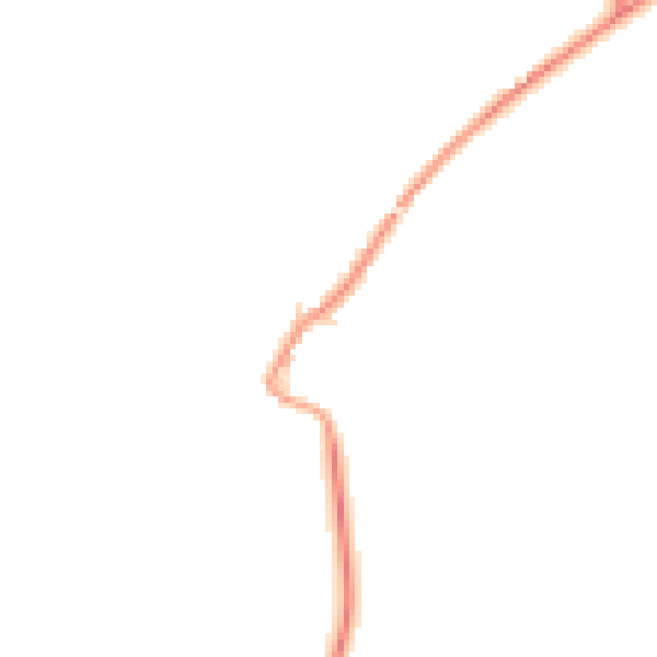 Daytime road noise heatmap for HP18 9NL
