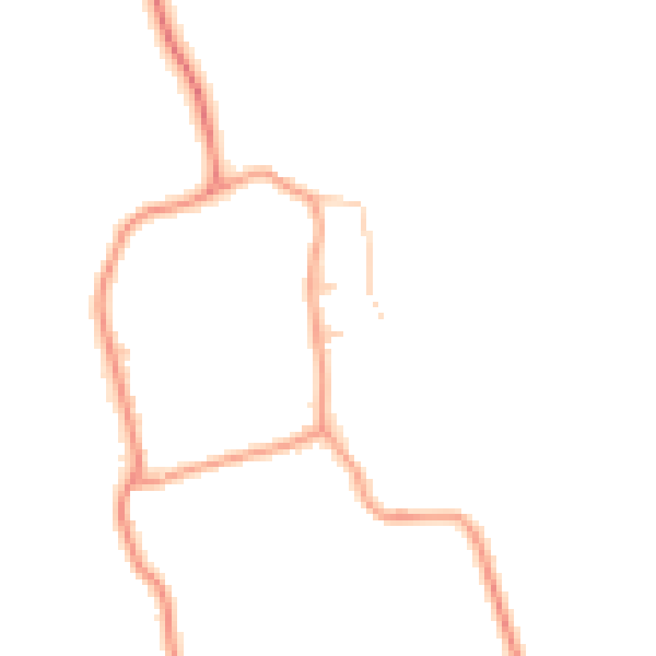 Daytime road noise heatmap for HP18 9NP