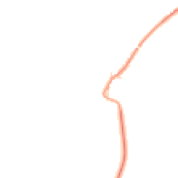 Daytime road noise heatmap for HP18 9NQ