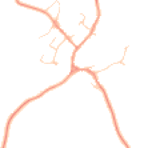 Daytime road noise heatmap for HP18 9RP