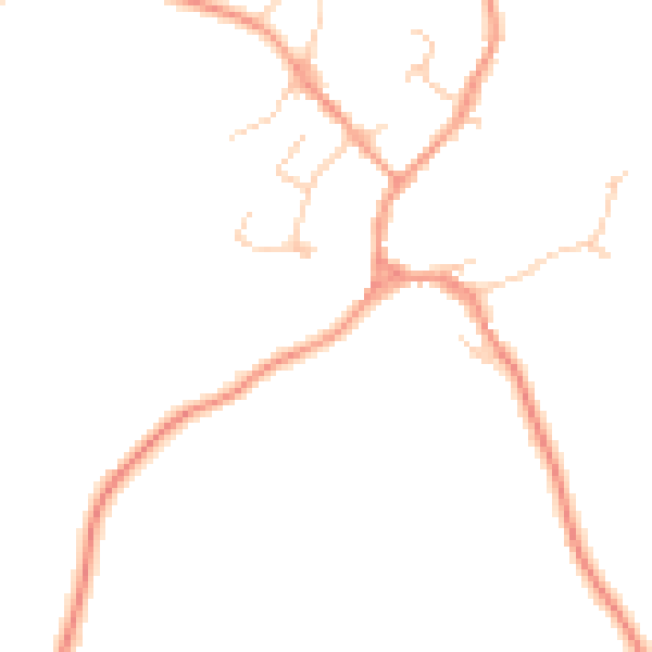 Daytime road noise heatmap for HP18 9RS
