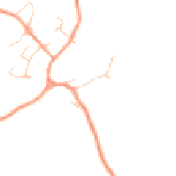 Daytime road noise heatmap for HP18 9RU