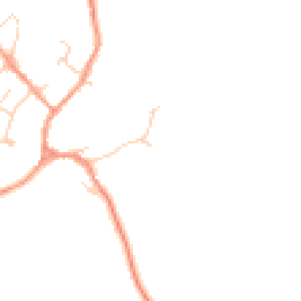 Daytime road noise heatmap for HP18 9RZ