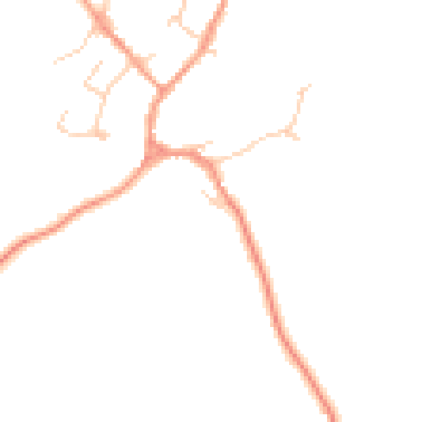 Daytime road noise heatmap for HP18 9SP