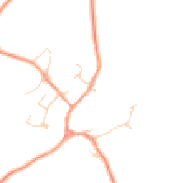 Daytime road noise heatmap for HP18 9SX