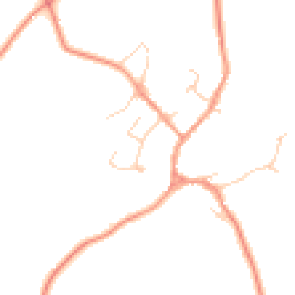 Daytime road noise heatmap for HP18 9TB