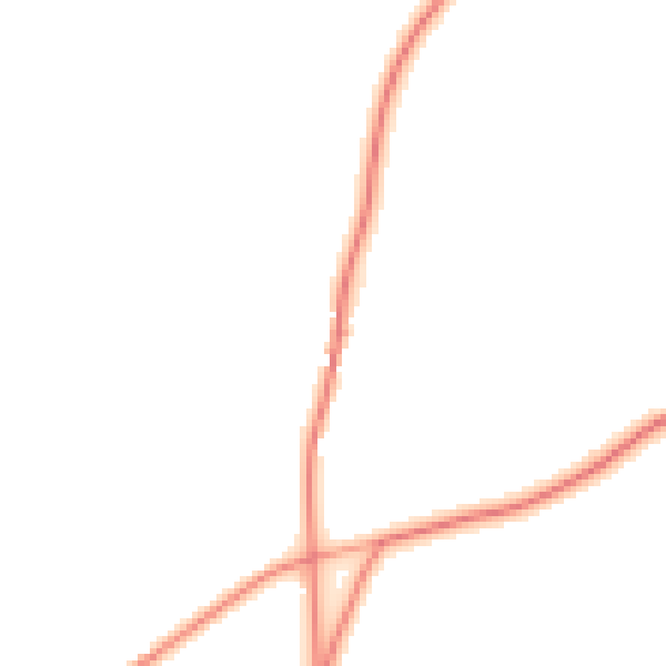 Daytime road noise heatmap for HP18 9TY