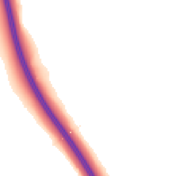 Night-time road noise heatmap for HP18 9UT