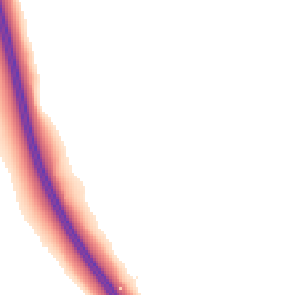 Night-time road noise heatmap for HP18 9UU