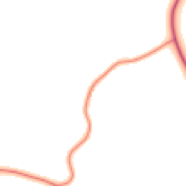 Daytime road noise heatmap for HP18 9UX
