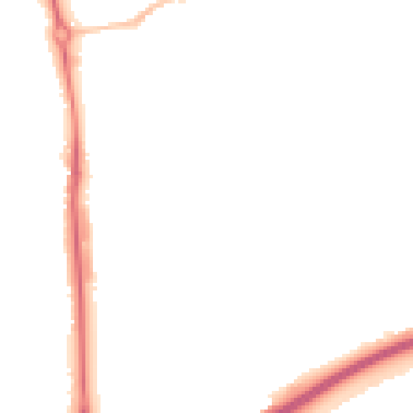 Night-time road noise heatmap for HP2 4AA