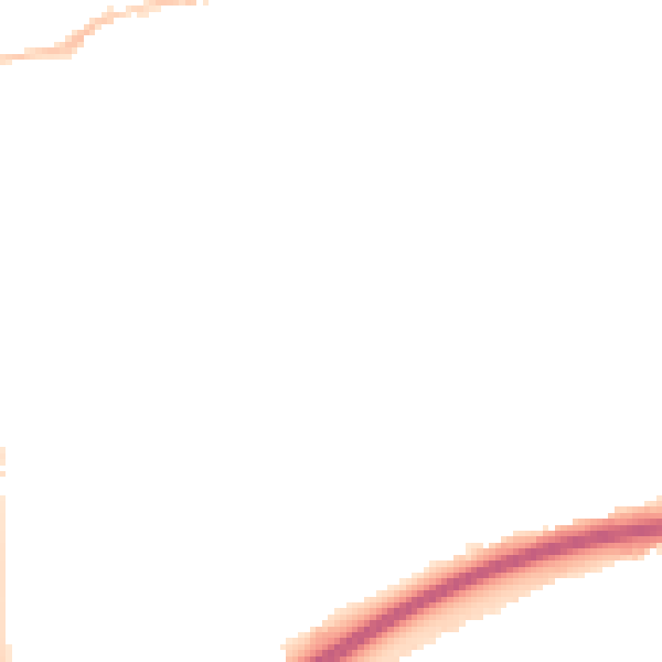 Night-time road noise heatmap for HP2 4AB