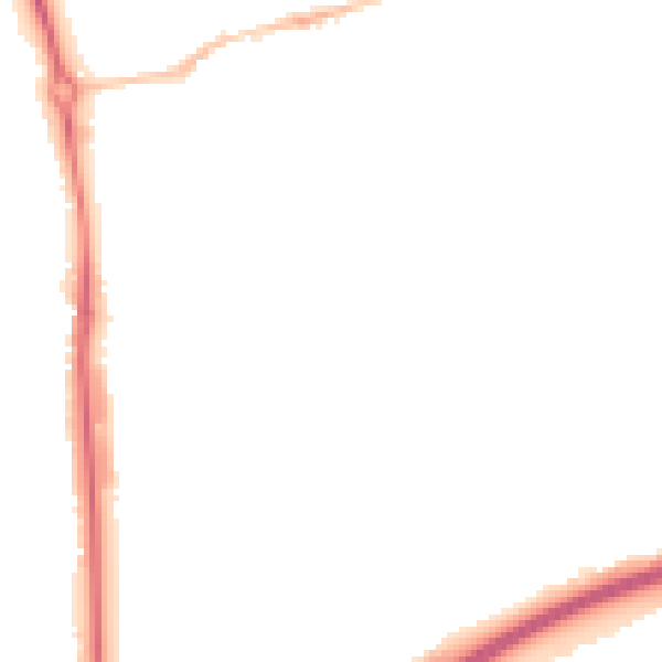Night-time road noise heatmap for HP2 4AG
