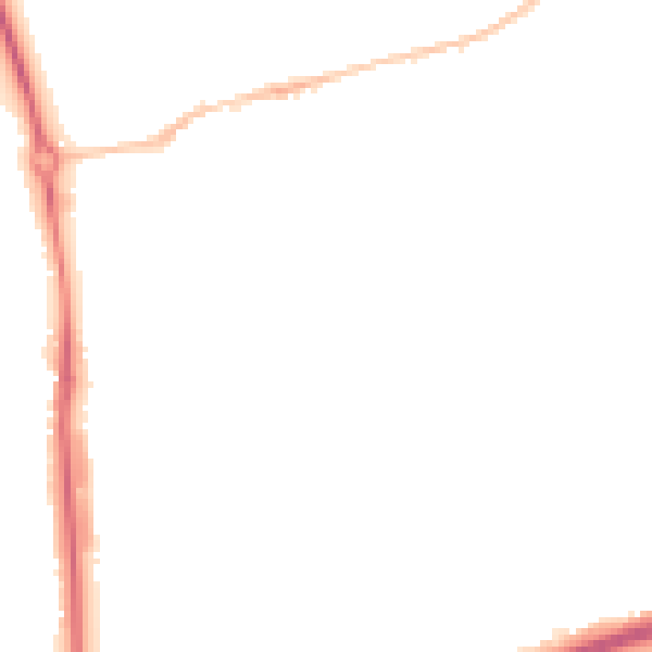 Night-time road noise heatmap for HP2 4AH