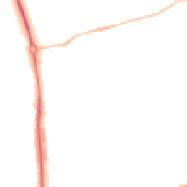Night-time road noise heatmap for HP2 4AL