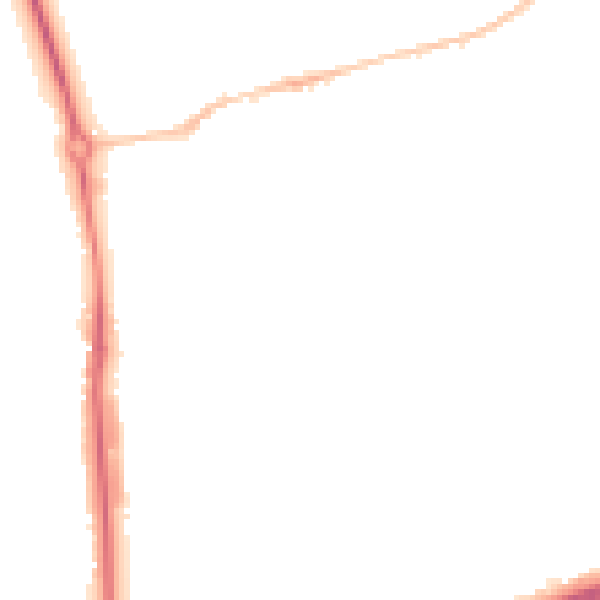 Night-time road noise heatmap for HP2 4AQ