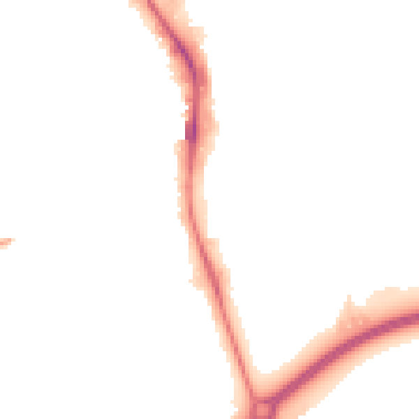 Night-time road noise heatmap for HP2 4AU