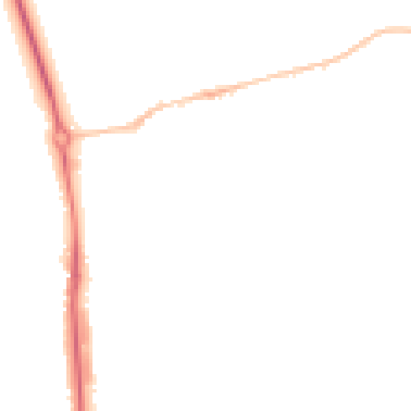 Night-time road noise heatmap for HP2 4AX