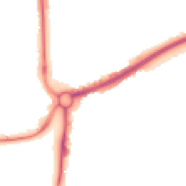 Night-time road noise heatmap for HP2 4BD