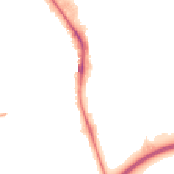 Night-time road noise heatmap for HP2 4BE