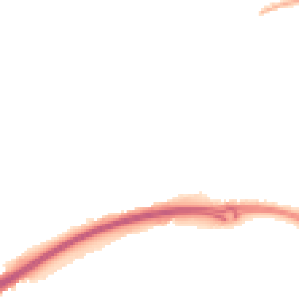 Night-time road noise heatmap for HP2 4BU