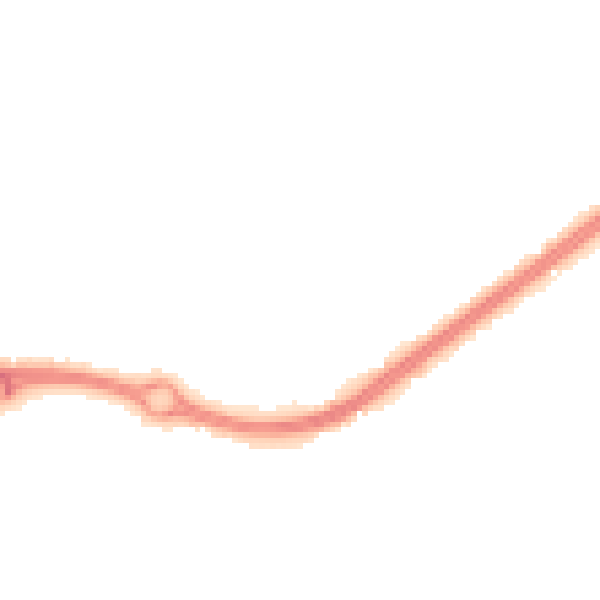 Night-time road noise heatmap for HP2 4DA