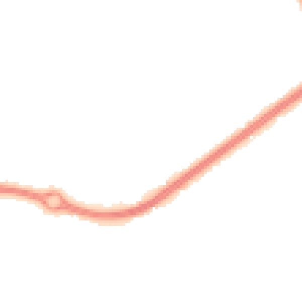 Night-time road noise heatmap for HP2 4DF