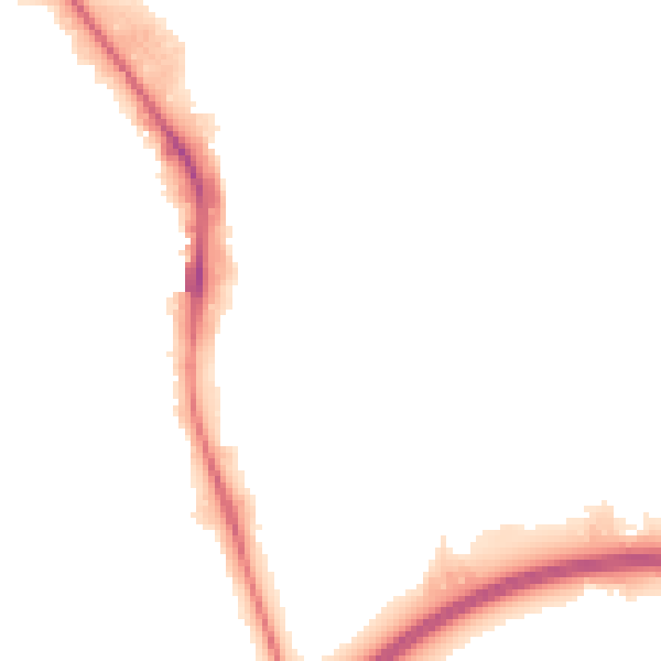 Night-time road noise heatmap for HP2 4DJ