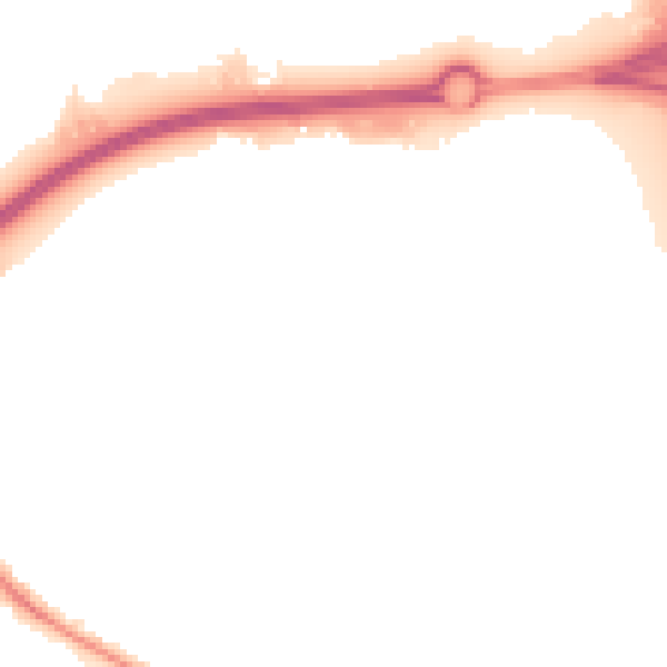 Night-time road noise heatmap for HP2 4GG