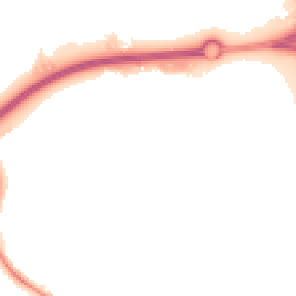 Night-time road noise heatmap for HP2 4GN