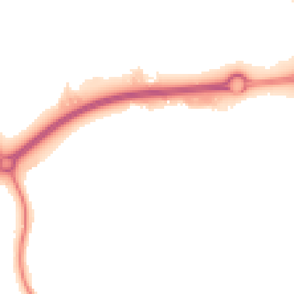 Night-time road noise heatmap for HP2 4GQ