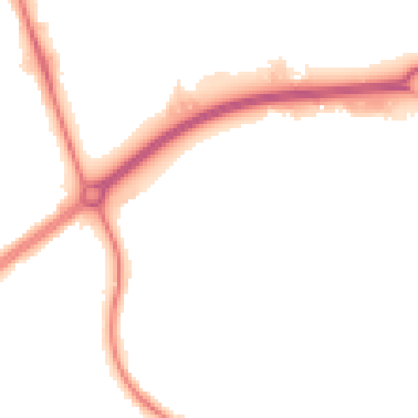 Night-time road noise heatmap for HP2 4NY