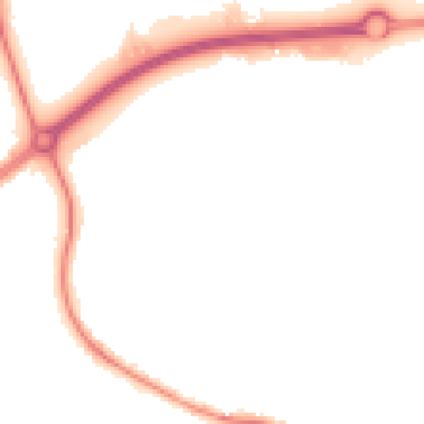 Night-time road noise heatmap for HP2 4PD