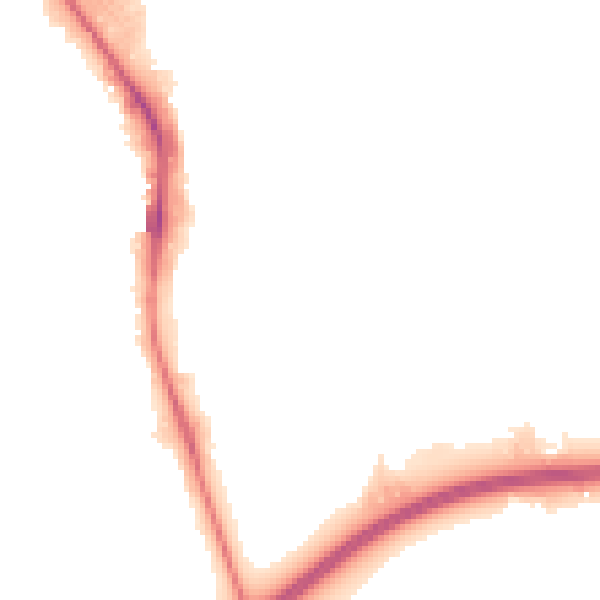 Night-time road noise heatmap for HP2 4QA