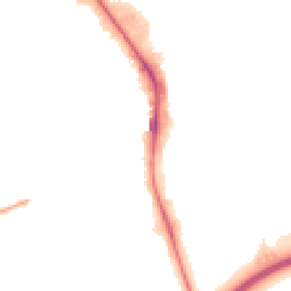 Night-time road noise heatmap for HP2 4SE