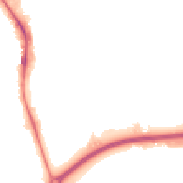 Night-time road noise heatmap for HP2 4SR