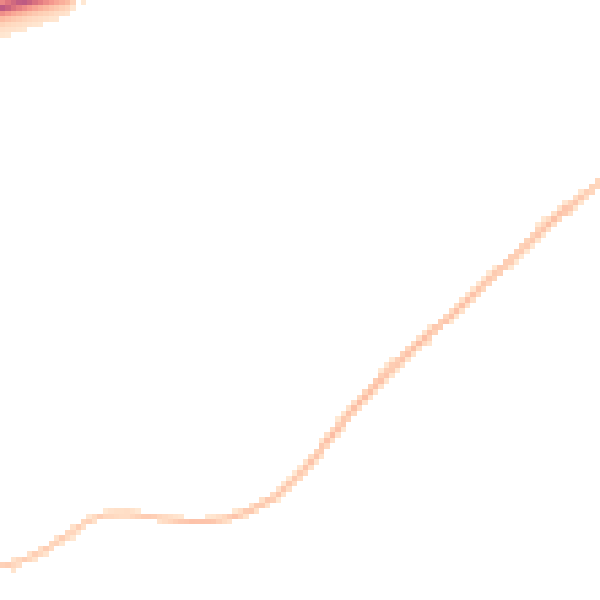 Night-time road noise heatmap for HP2 5QG