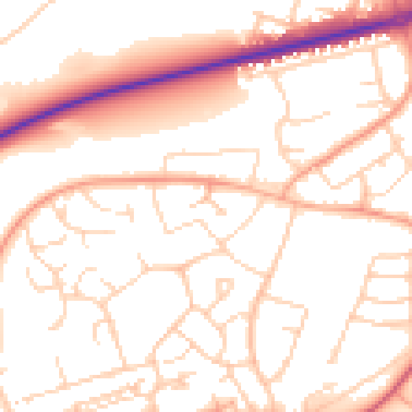 Daytime road noise heatmap for HP2 5SD