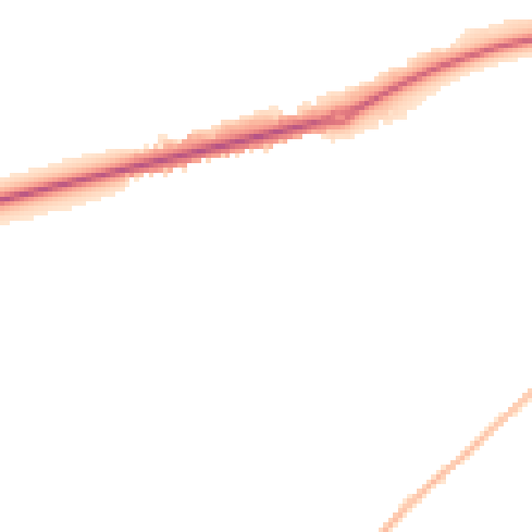 Night-time road noise heatmap for HP2 5TA