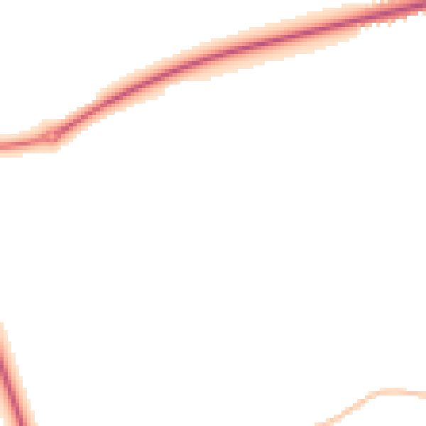 Night-time road noise heatmap for HP2 5YX