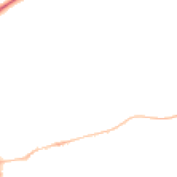 Night-time road noise heatmap for HP2 5ZF