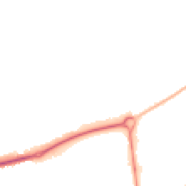 Night-time road noise heatmap for HP2 6AS