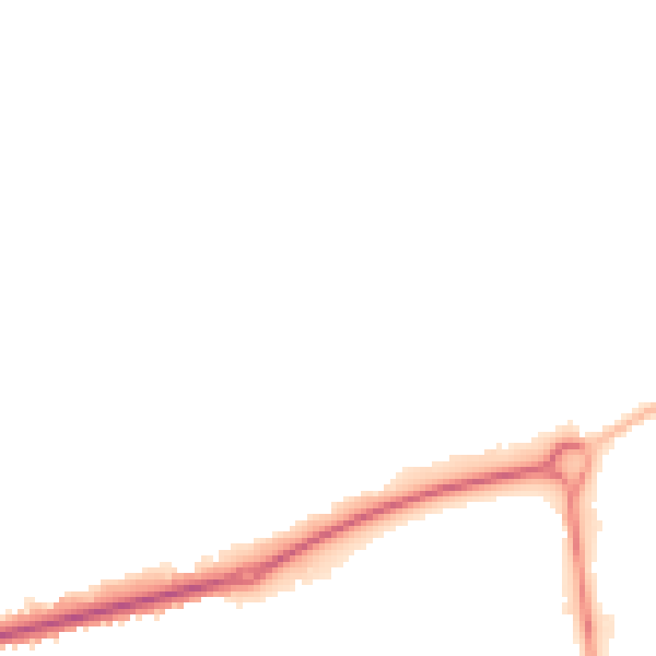 Night-time road noise heatmap for HP2 6AZ
