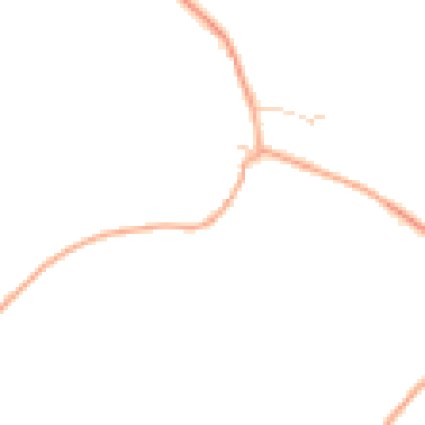 Daytime road noise heatmap for HP2 6BN