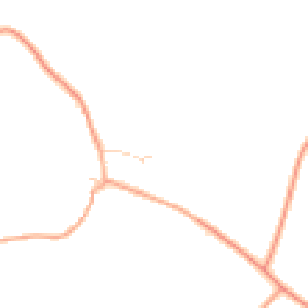 Daytime road noise heatmap for HP2 6FB