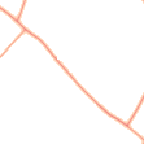 Daytime road noise heatmap for HP2 6HG