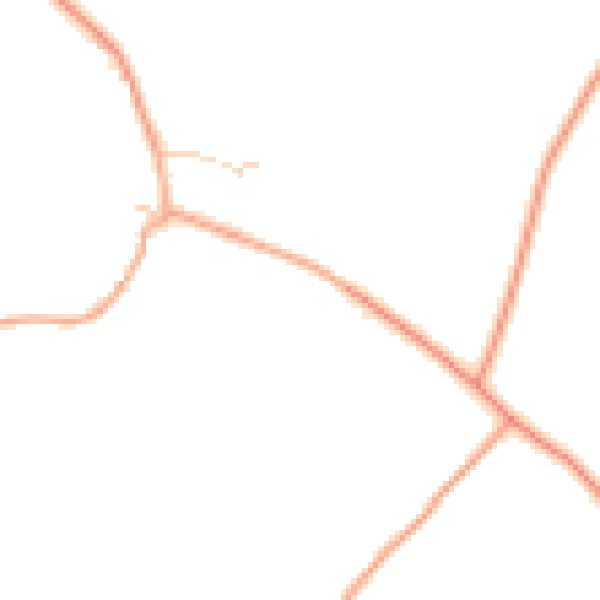 Daytime road noise heatmap for HP2 6HW