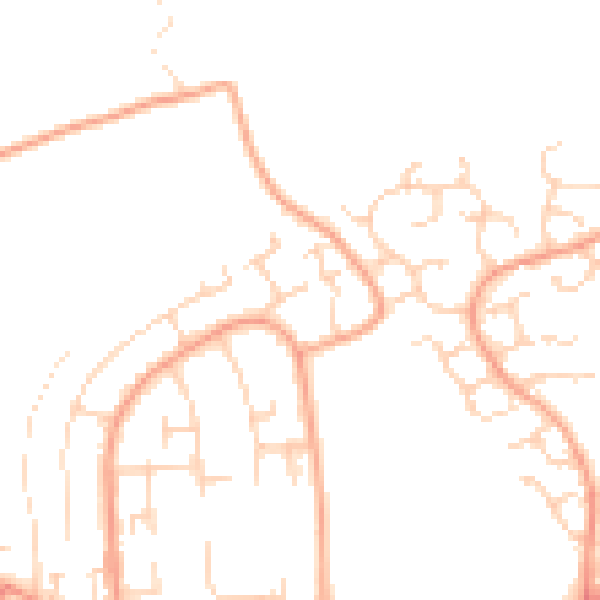 Daytime road noise heatmap for HP2 6LF