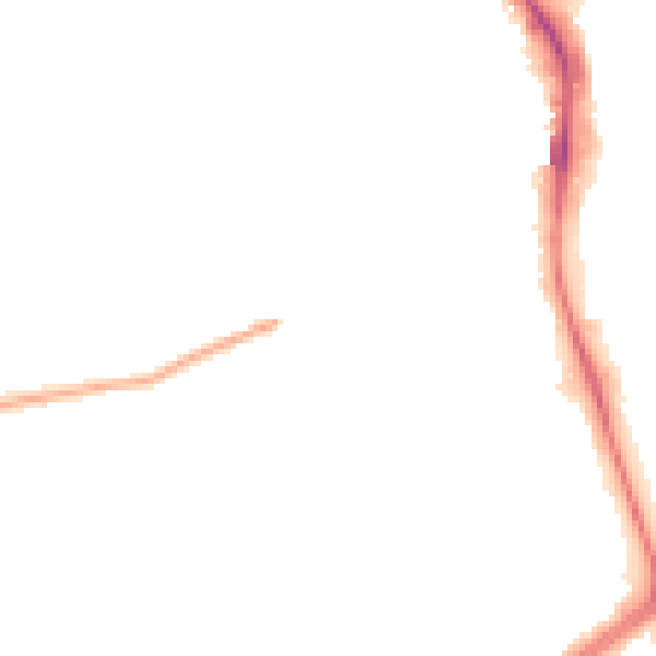 Night-time road noise heatmap for HP2 7AP