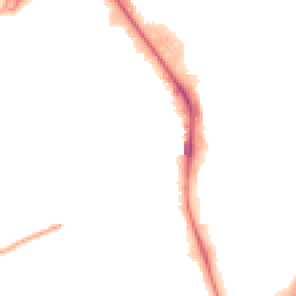 Night-time road noise heatmap for HP2 7BN